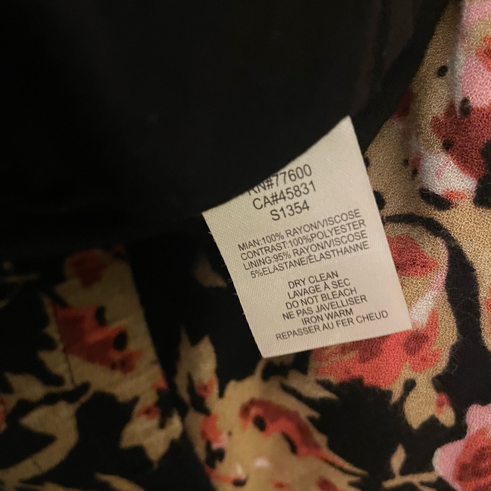 Saltwater LUXE Black Floral Bomber Jacket Size Small - Picture 4 of 4